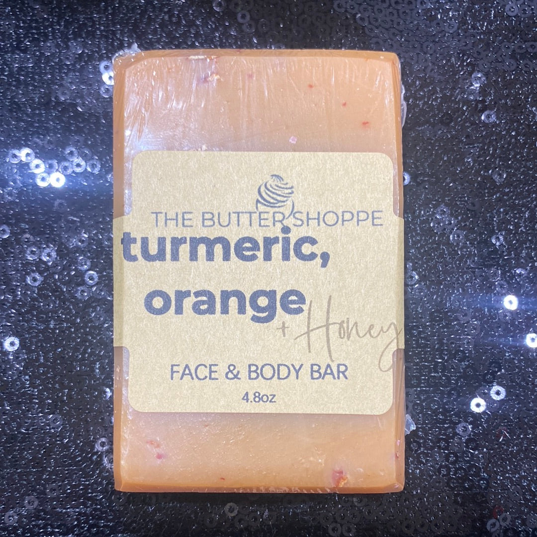 turmeric, orange +Honey Cleansing Facial Bar